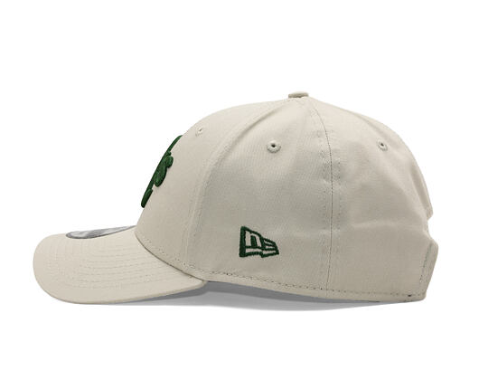 Kšiltovka New Era - MLB League Essential 9FORTY - Oakland Athletics - Stone / Dark Green