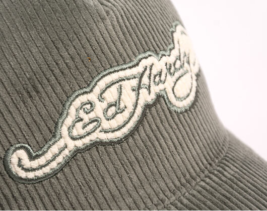 Kšiltovka Ed Hardy - Embroidery Applique Cord 5 Panel Trucker Cap - Sage