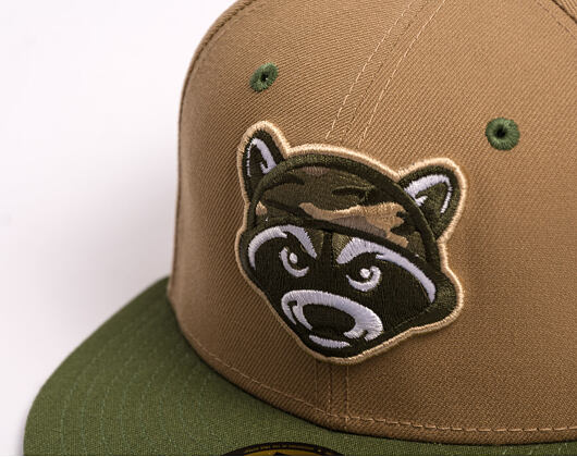 Kšiltovka New Era - MiLB Theme Nights 59FIFTY - Hudson Valley Renegades - Raccoon - Khaki / Olive
