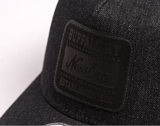 Kšiltovka New Era - Branded Patch Denim 9FORTY A-Frame Trucker - Black