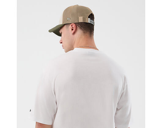 Triko New Era - Branded Beach Graphic Oversized Tee - White