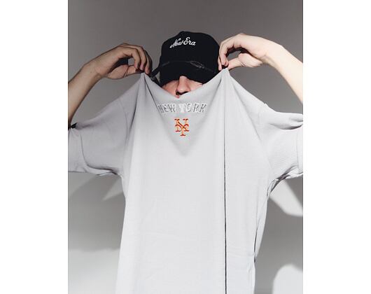 Triko New Era - MLB Waffle Box Tee - NY Mets - Grey