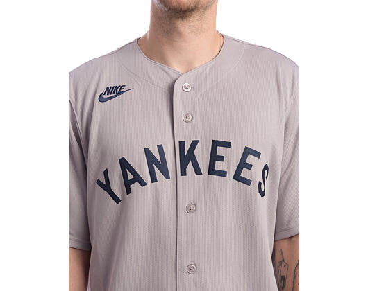 Dres Nike - MLB Men's Cooperstown Jersey - New York Yankees 1927 - Atmosphere Grey