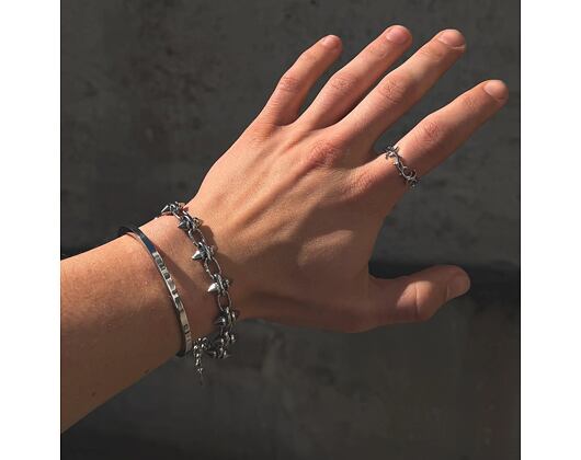 Náramek Fainz - Double Spike Bracelet - Silver