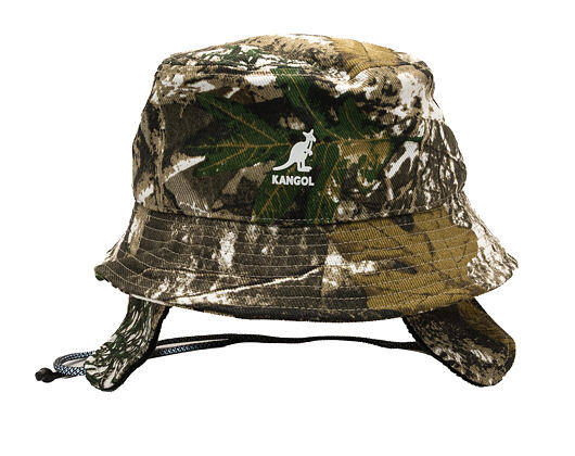 Klobouk Kangol - Interlock Earfap Bucket - Nature Camo