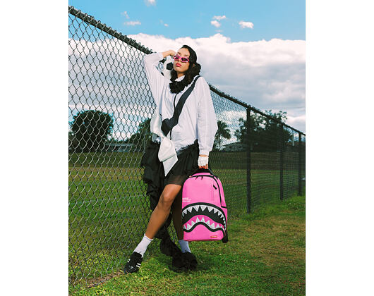 Batoh Sprayground - Shark Central Pink Embroidered Shark Backpack