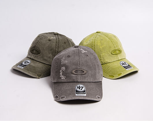 Kšiltovka Oakley - ‘47 Reserve Distressed Cap - Granite Gray