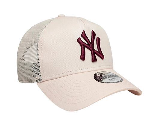 Dětská Kšiltovka New Era - MLB League Essential 9FORTY A-Frame Trucker - NY Yankees - Blush Pink