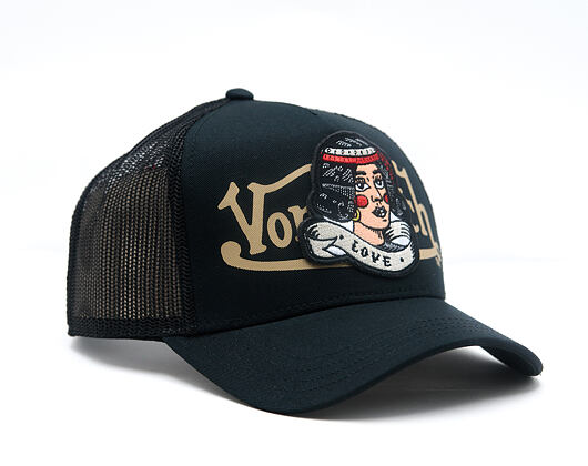Kšiltovka Von Dutch - Trucker - Love Patch - Black