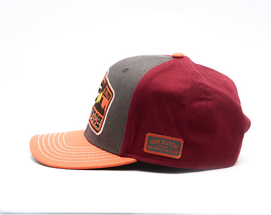Kšiltovka Von Dutch - Semi Curve - Patch Premium - Red / Orange
