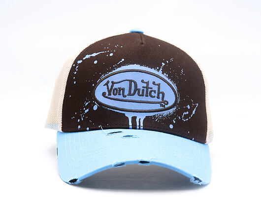 Kšiltovka Von Dutch - Baseball - Print & Embroidery - Black / Light Blue