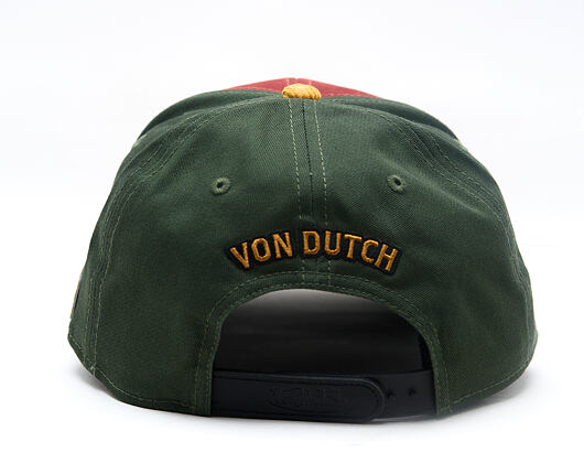 Kšiltovka Von Dutch - Semi Curve - Embroidery Premium - Red / Green
