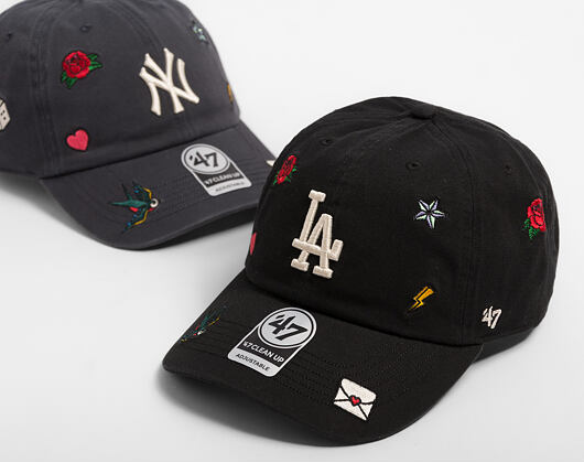 Kšiltovka '47 Brand - MLB Multi Scatter CLEAN UP - LA Dodgers - Black