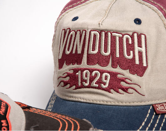 Kšiltovka Von Dutch - Baseball - Embroidery - Red / Green