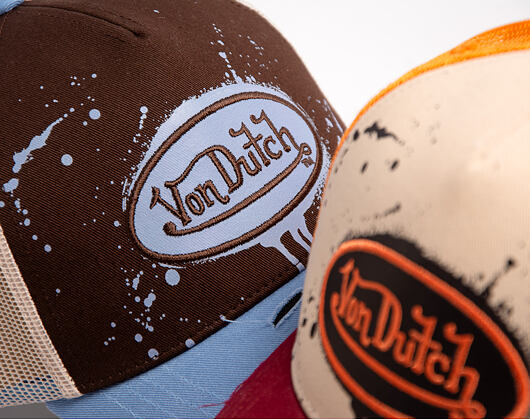 Kšiltovka Von Dutch - Baseball - Print & Embroidery - Black / Light Blue