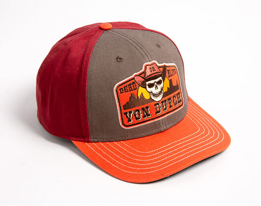 Kšiltovka Von Dutch - Semi Curve - Patch Premium - Red / Orange