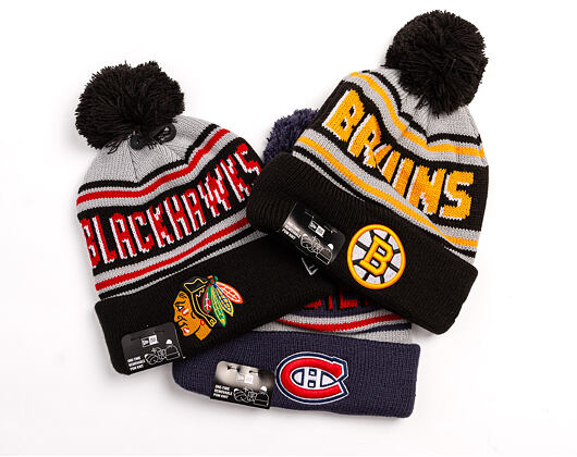 Kulich New Era - NHL Evergreen Wordmark Pom Medium Knit - Boston Bruins - Team Color