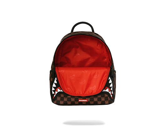 Batoh Sprayground - Sharks In Paris Wtf Bubble Brown Check Savage Backpack