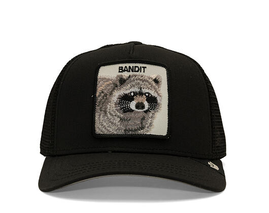 Dětská kšiltovka Goorin - Bandit (all Black) - Raccoon - Black
