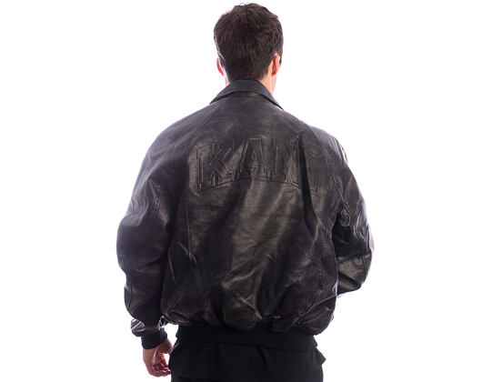 Bunda Karl Kani - Signature PU Leather Bomber Jacket - Black
