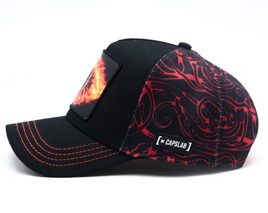 Kšiltovka Capslab - Lord of the Rings Trucker - Eye of Sauron - Black / Red