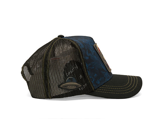 Kšiltovka Capslab - Looney Tunes Trucker - Marvin the Martian Print - Navy / Black