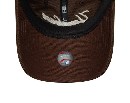 Dámská Kšiltovka New Era - MLB Cord Script 9TWENTY - NY Yankees - Chestnut Brown / Stone