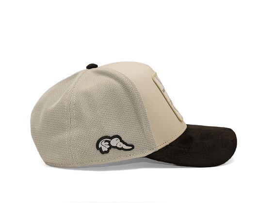 Kšiltovka Capslab - Looney Tunes Trucker - Bugs Bunny Line Art Suede Visor - Off White / Black