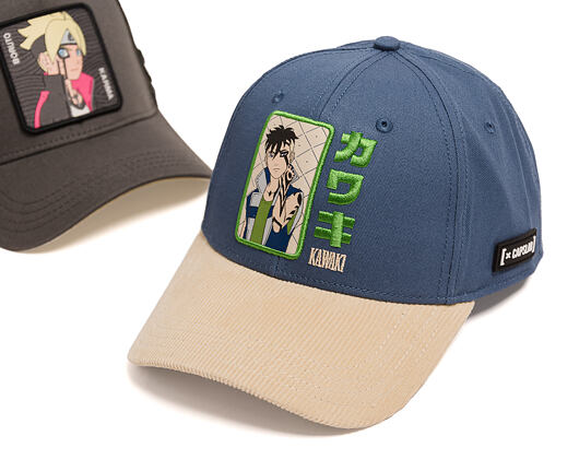Kšiltovka Capslab - Boruto A-Frame - Kawaki - Blue / Beige Corduroy
