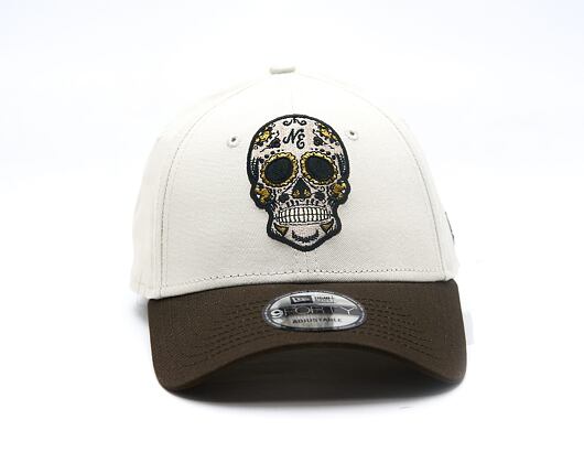 Kšiltovka New Era - Branded Skull Pack 9FORTY - Stone / Light Brown