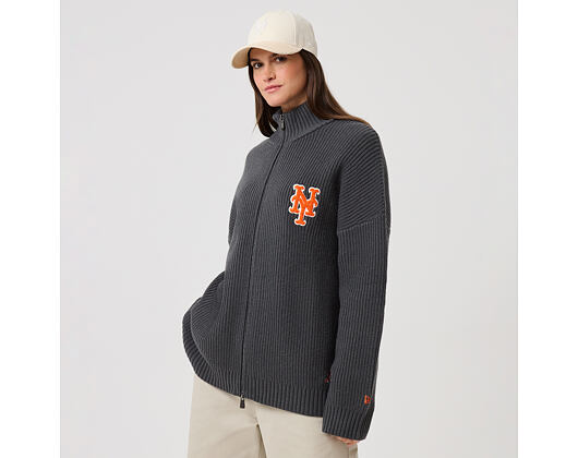 Svetr New Era - MLB Zip Knitwear - NY Mets - Steel
