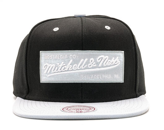 Kšiltovka Mitchell & Ness 2 Tone Label Black/Grey Snapback