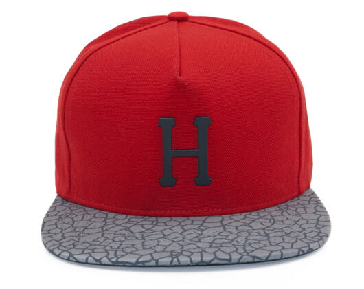 Kšiltovka HUF Metal H Quake Strapback Red