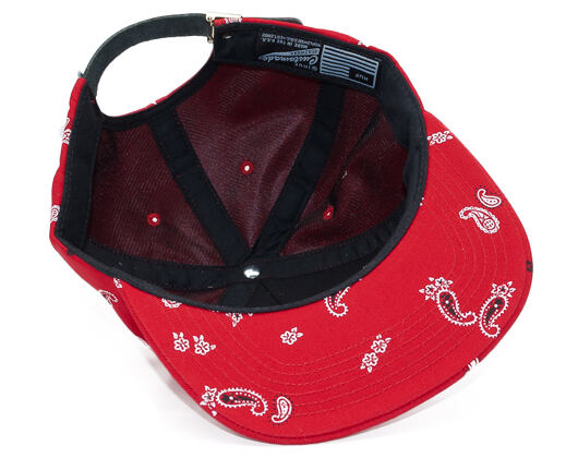 Kšiltovka HUF Bandana Metal H Red Strapback