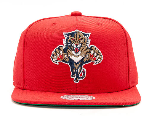 Kšiltovka Mitchell & Ness Florida Panthers Wool Solid 2 Red Snapback