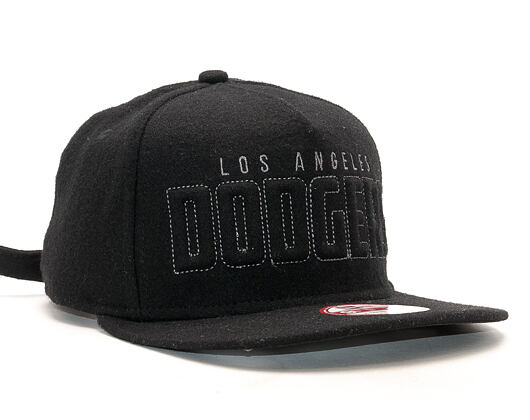 Kšiltovka New Era Quiltword Los Angeles Dodgers Black Strapback