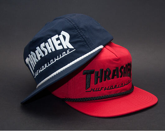 Kšiltovka HUF Collab Thrasher Logo Red Snapback