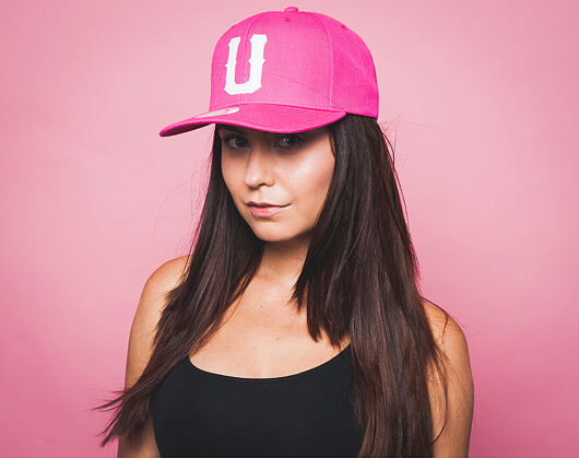 Kšiltovka UPFRONT United Baseball Dark Pink Snapback
