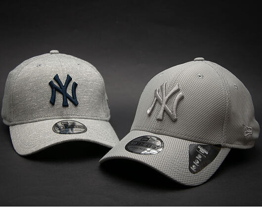 Kšiltovka New Era Diamond Era Essential New York Yankees Gray 39THIRTY Stretchfit