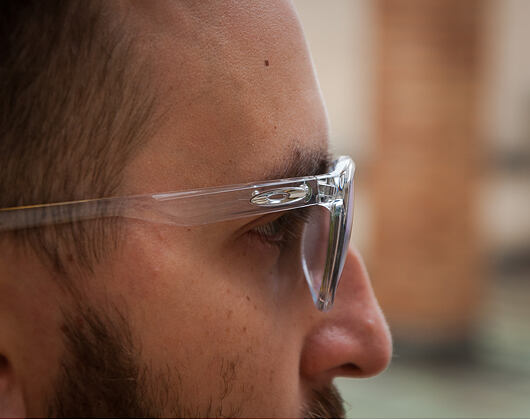 Brýle Oakley Trillbe X Polished Clear/Sapphire Iridium Polarized OO9340-05