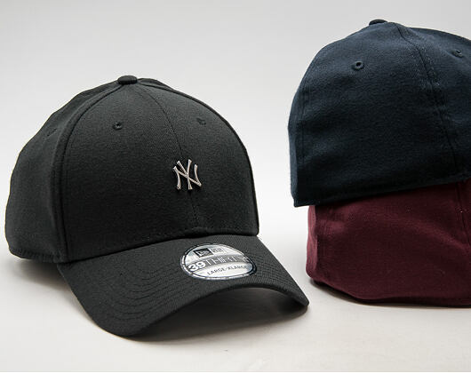 Kšiltovka New Era Metal Mini Logo New York Yankees Black 39THIRTY Stretchfit