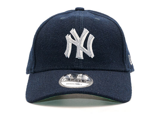 Kšiltovka New Era Wool Felt Logo New York Yankees Navy 9FORTY Strapback