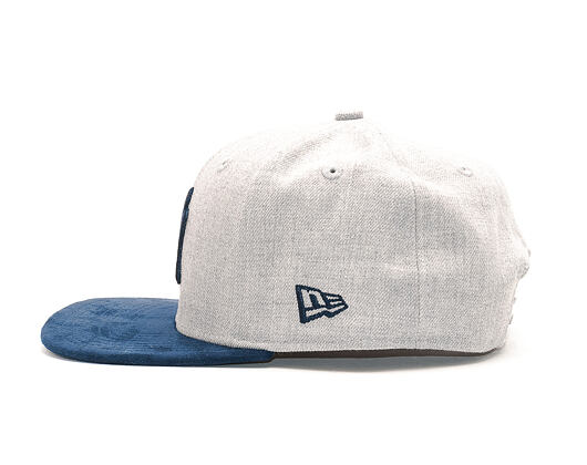 Kšiltovka New Era Heather Suede Snap New York Yankees Heather Grey/Navy 9FIFTY Snapback