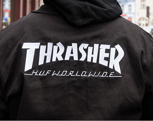 Bunda Coach Jacket HUF Thrasher Chore Black