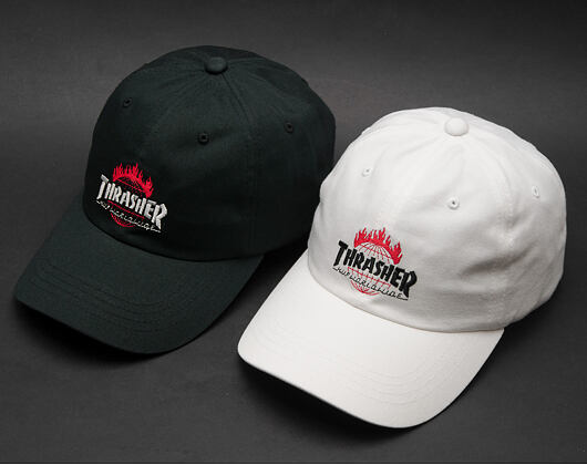 Kšiltovka HUF Thrasher Curve Visor Black Strapback