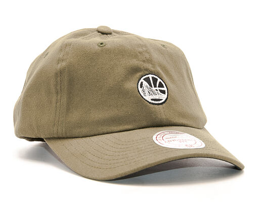 Kšiltovka Mitchell & Ness Morbido Slouch Golden State Warriors Khaki Strapback