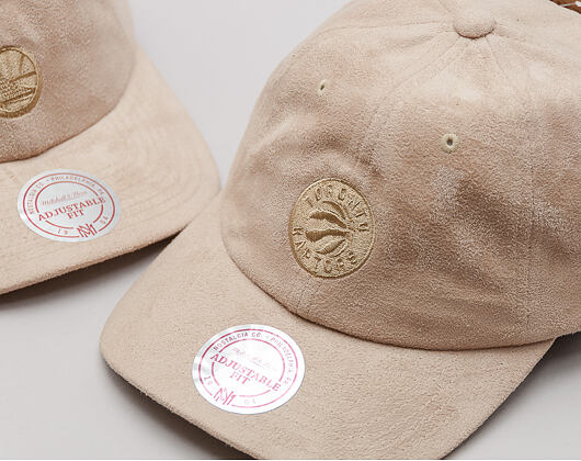 Kšiltovka Mitchell & Ness Micro Suede Slouch Toronto Raptors Tan Strapback