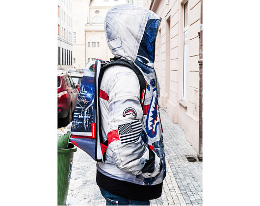 Oboustranná zimní péřová bunda Sprayground Astronaut Patches Reversible Multicolor