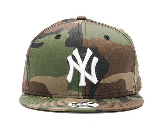 Dámská Kšiltovka New Era League Essential New York Yankees 9FIFTY Woodland Camo Snapback