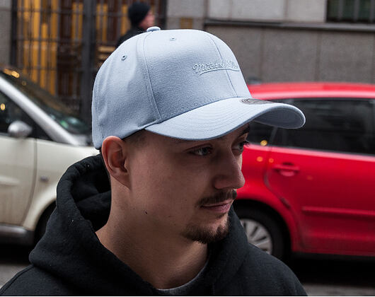 Kšiltovka Mitchell & Ness 110 Flex-Snap Brand Sky Blue Snapback